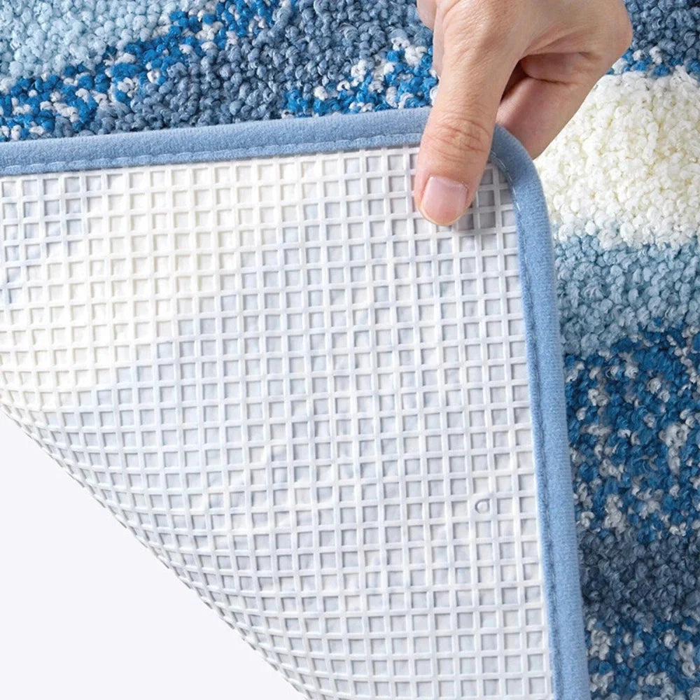 Bath Mat Soft Flocking Non-Slip Machine Washable - Image 8