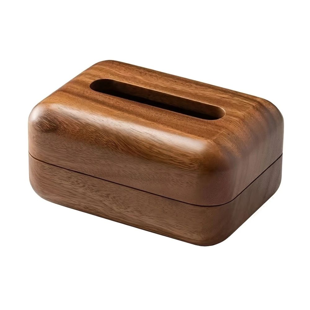 Tissue Holder Walnut Wood Magnetic Closure - Image 3