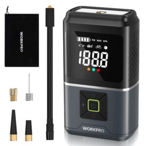 WORKPRO Tire Inflator Portable Air Compressor, 7.2V 5000mAh