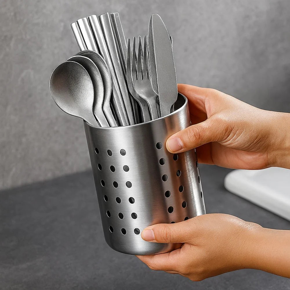 Cutlery Organizer Stainless Steel Drain Tray - Image 3
