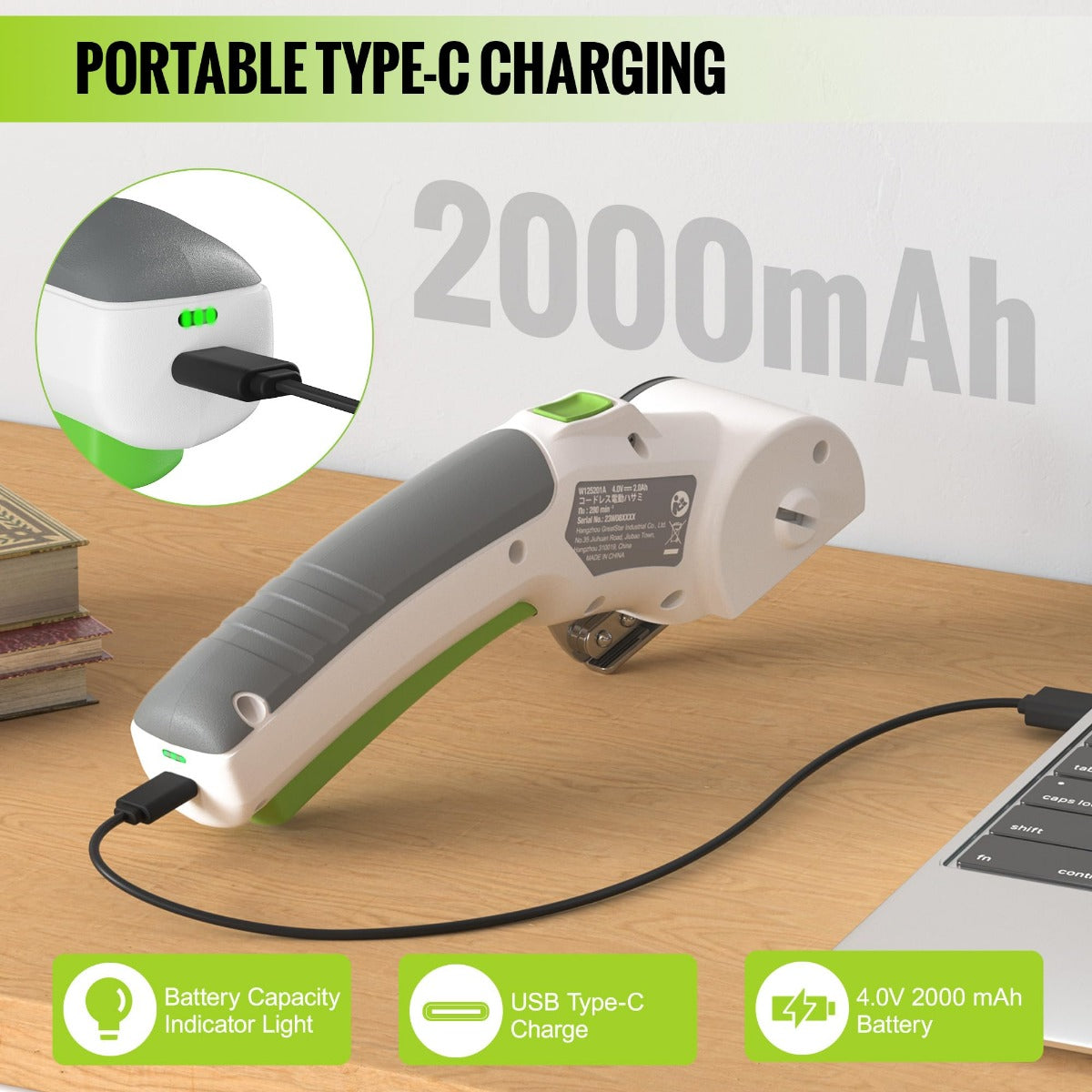 WORKPRO 4V Cordless Rechargeable Electric Scissors - Image 5