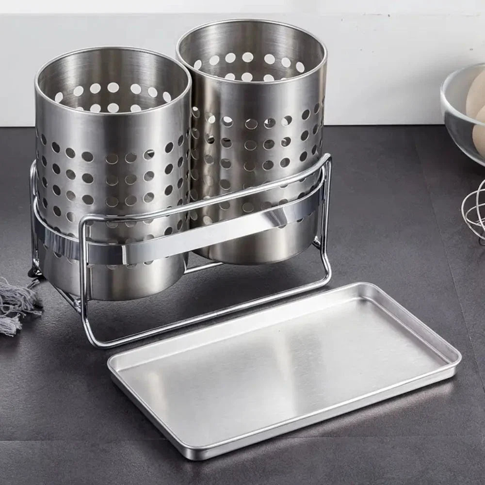 Cutlery Organizer Stainless Steel Drain Tray - Image 5
