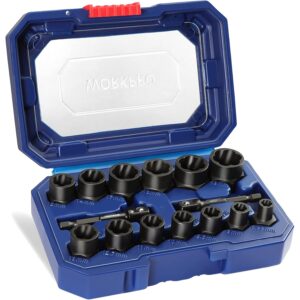 WORKPRO 15 Pcs Impact Bolt & Nut Remover Set