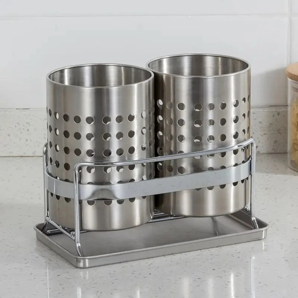Cutlery Organizer Stainless Steel Drain Tray - Image 9