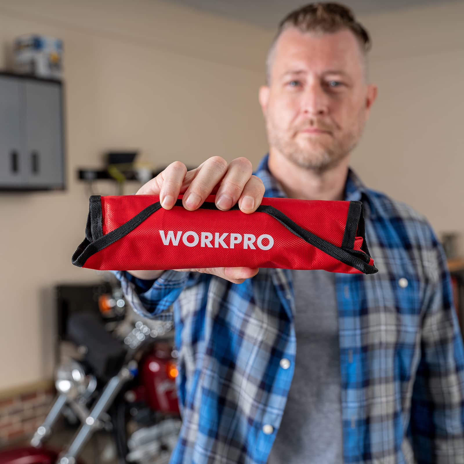 WORKPRO 8 Pcs Flex-Head Ratcheting Combination Wrench Set with Organizer Bag, SAE - Image 10
