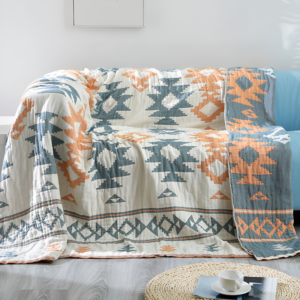 Sofa Cover Reversible Geometric 100% Cotton
