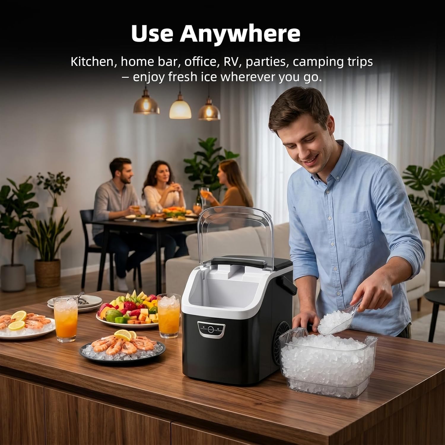35Lbs/24H Nugget Ice Maker Countertop IM11002 - Image 8