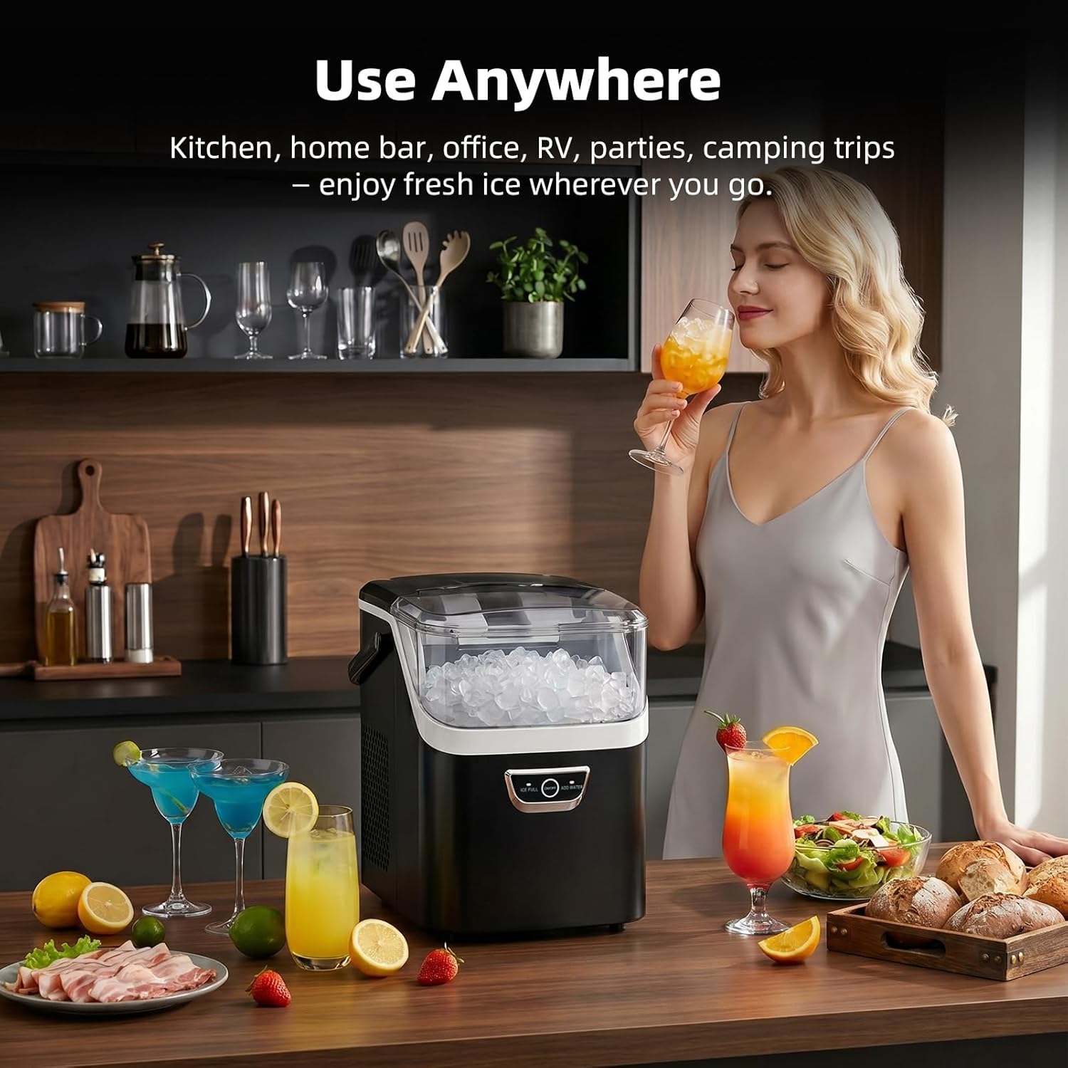 35Lbs/24H Nugget Ice Maker Countertop IM11002 - Image 9