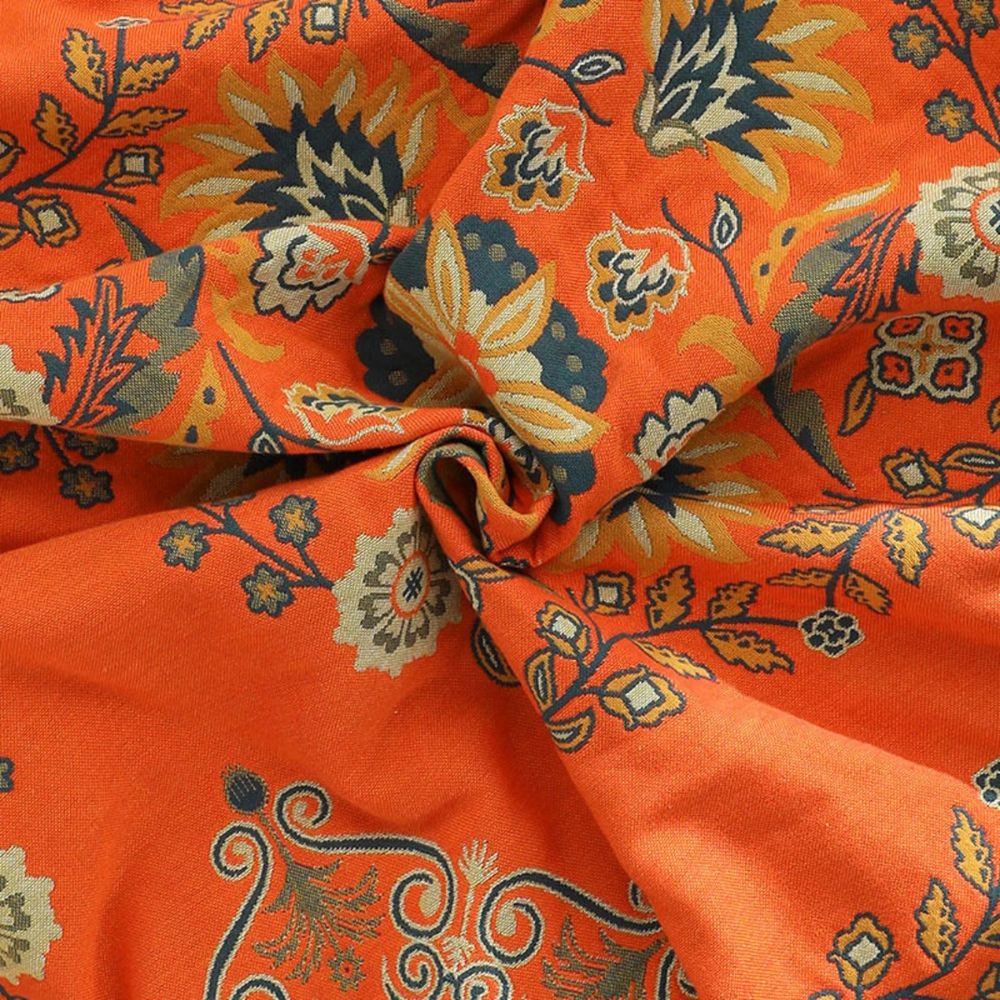 Throw Blanket Reversible Floral Cotton Gauze - Image 3