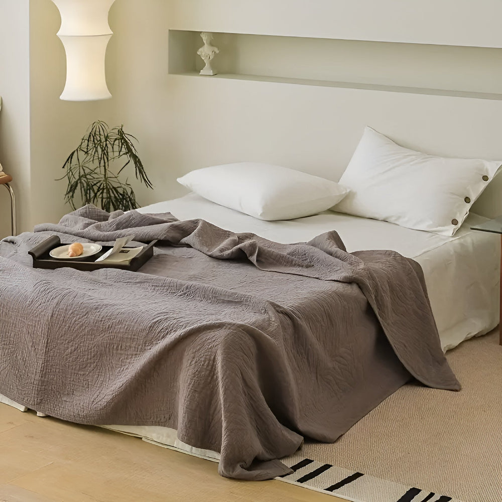 Cotton Throw Blanket Antibacterial Moisture-Wicking - Image 10