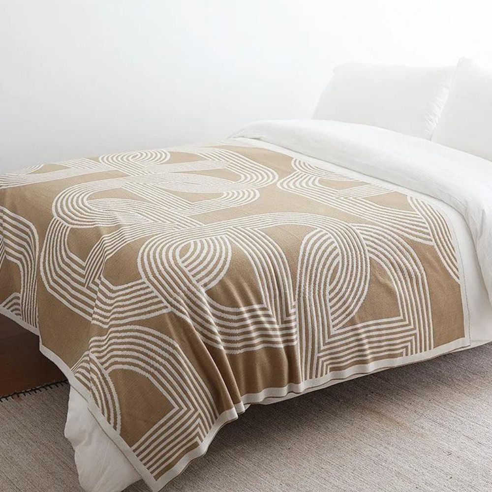 Throw Blanket Reversible Geometric Ultra-Soft Microfiber - Image 6