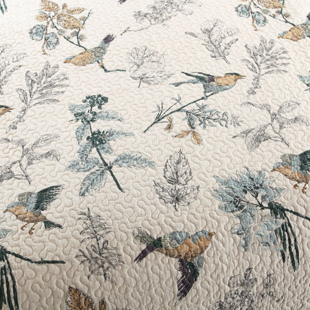 Coverlet Set Microfiber Reversible Floral Set of 3 - Image 4