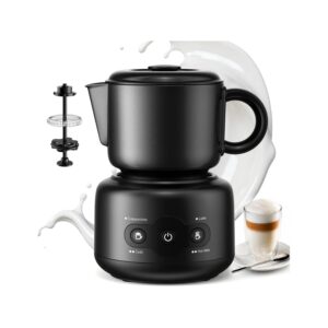 Kismile Milk Frother, 4-in-1 Electric Milk Frother and Steamer MI17012H2