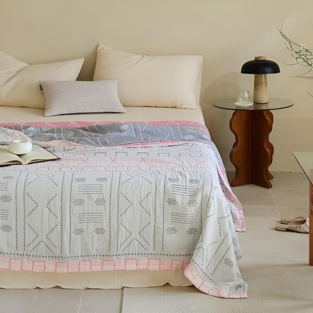 Cotton Blanket 100% Organic Pill-Resistant Lightweight & Breathable - Image 5