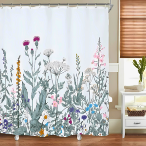 Shower Curtain Waterproof Polyester Mold & Bacteria Resistant