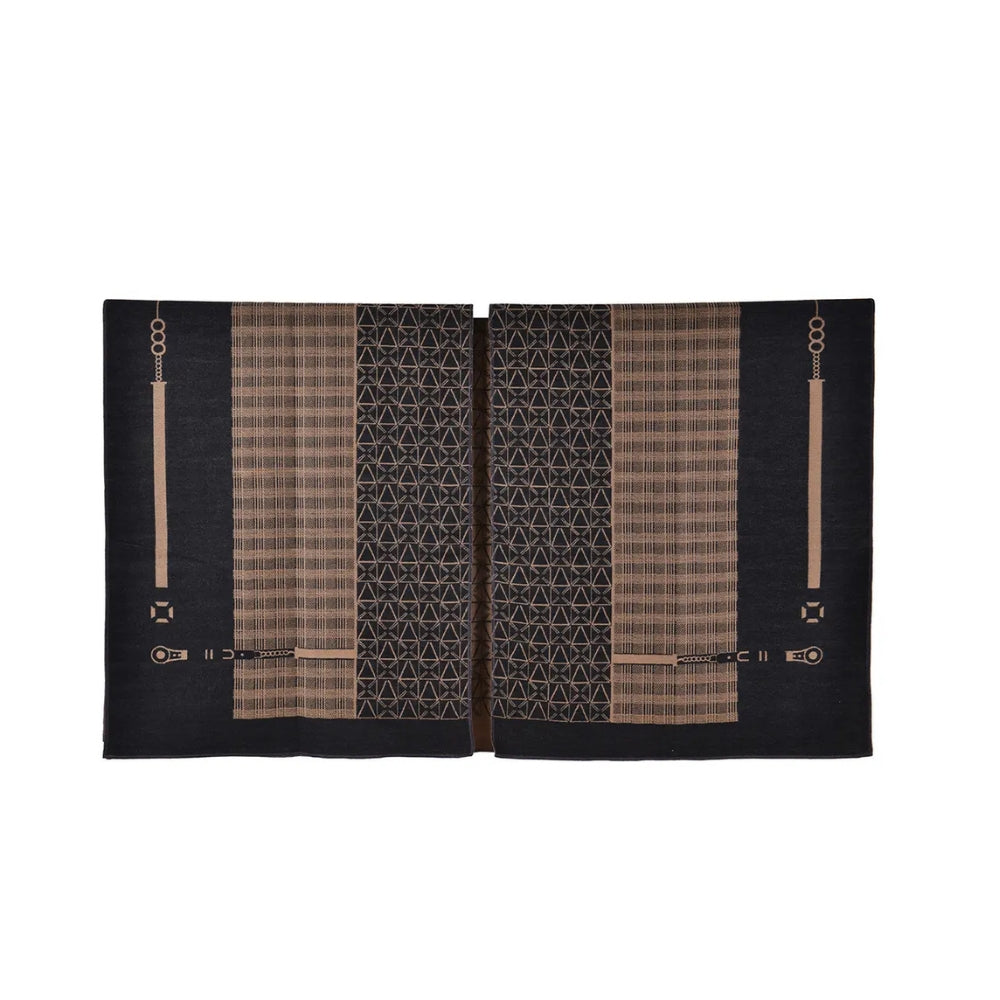 Poncho Shawl Geometric Pattern Lightweight Cotton Microfiber - Image 8
