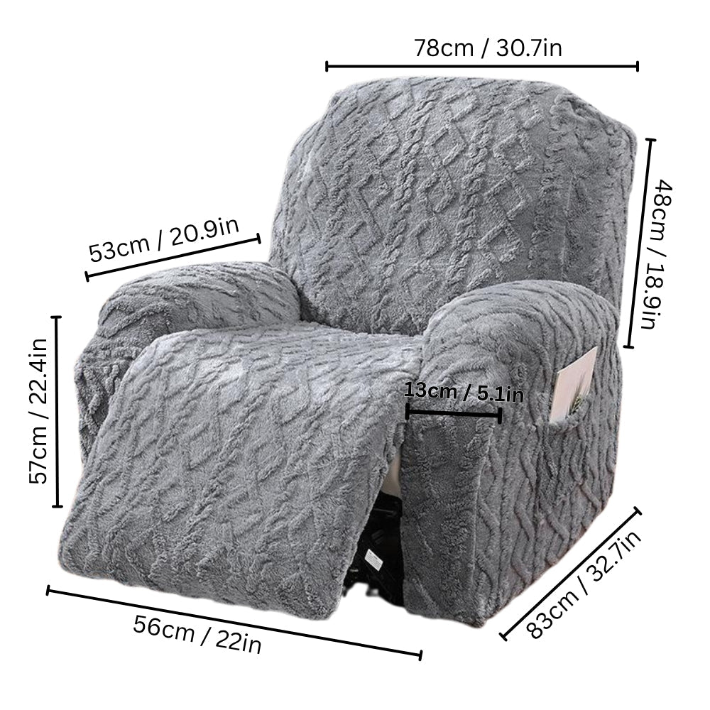 Recliner Sofa Cover Jacquard Stretch Machine Washable - Image 10