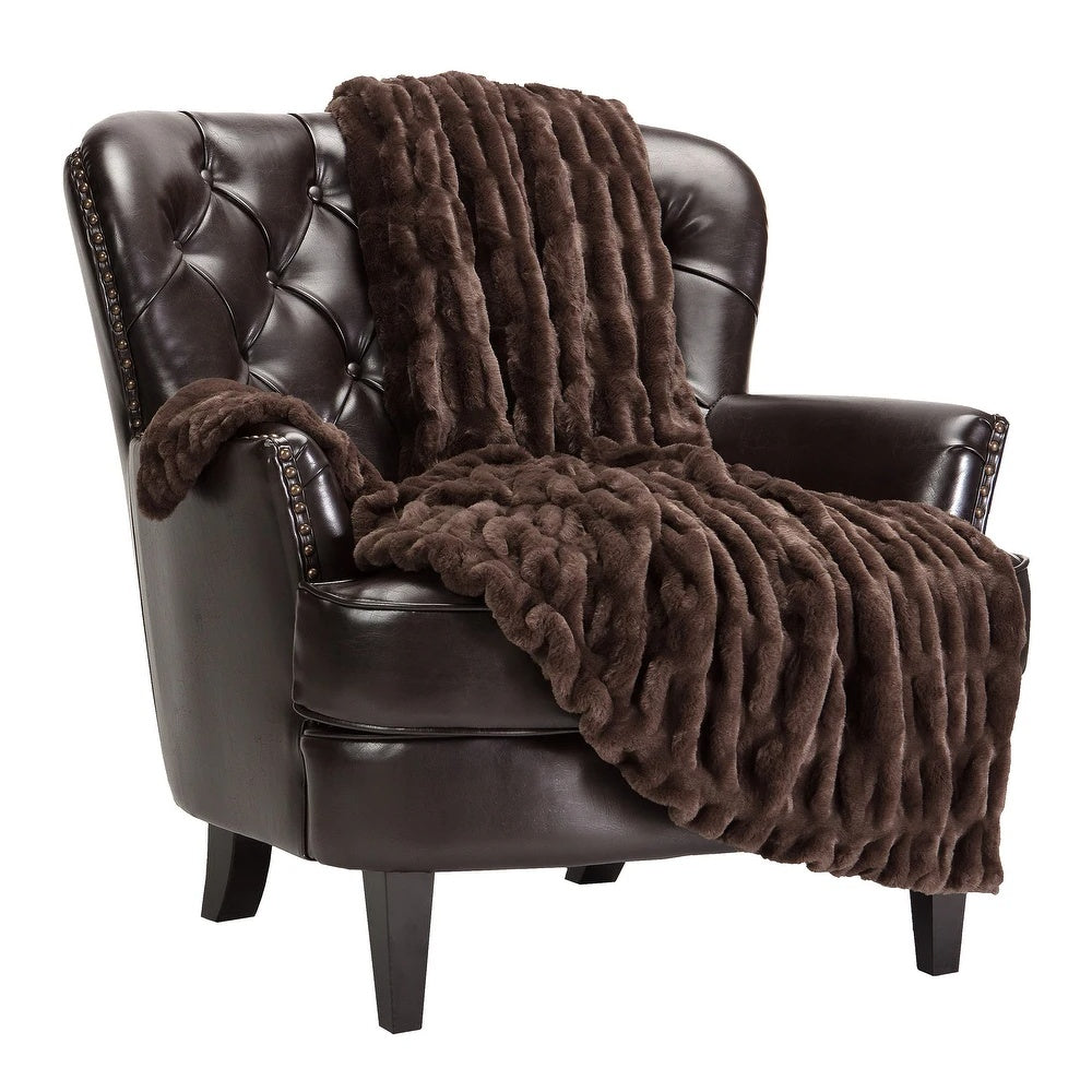 Faux Fur Blanket Reversible Plush & Breathable Fleece - Image 3