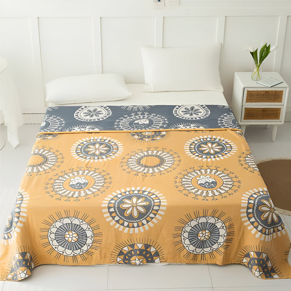 Cotton Throw Blanket Four-Layer Gauze - Image 6