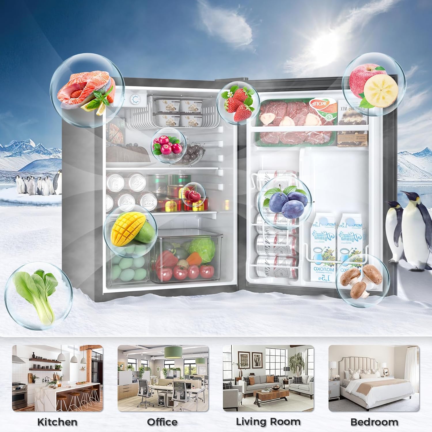2.63.2 cu. ft Mini Fridge with Freezer - Image 28