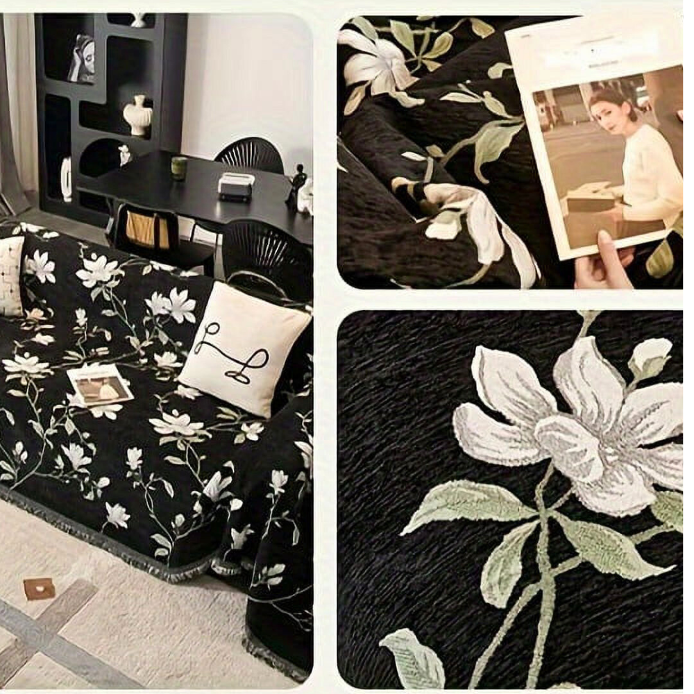 Sofa Cover Chenille Polyester Pet Scratch-Resistant Machine Washable - Image 3