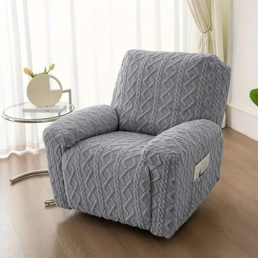 Recliner Sofa Cover Jacquard Stretch Machine Washable - Image 3