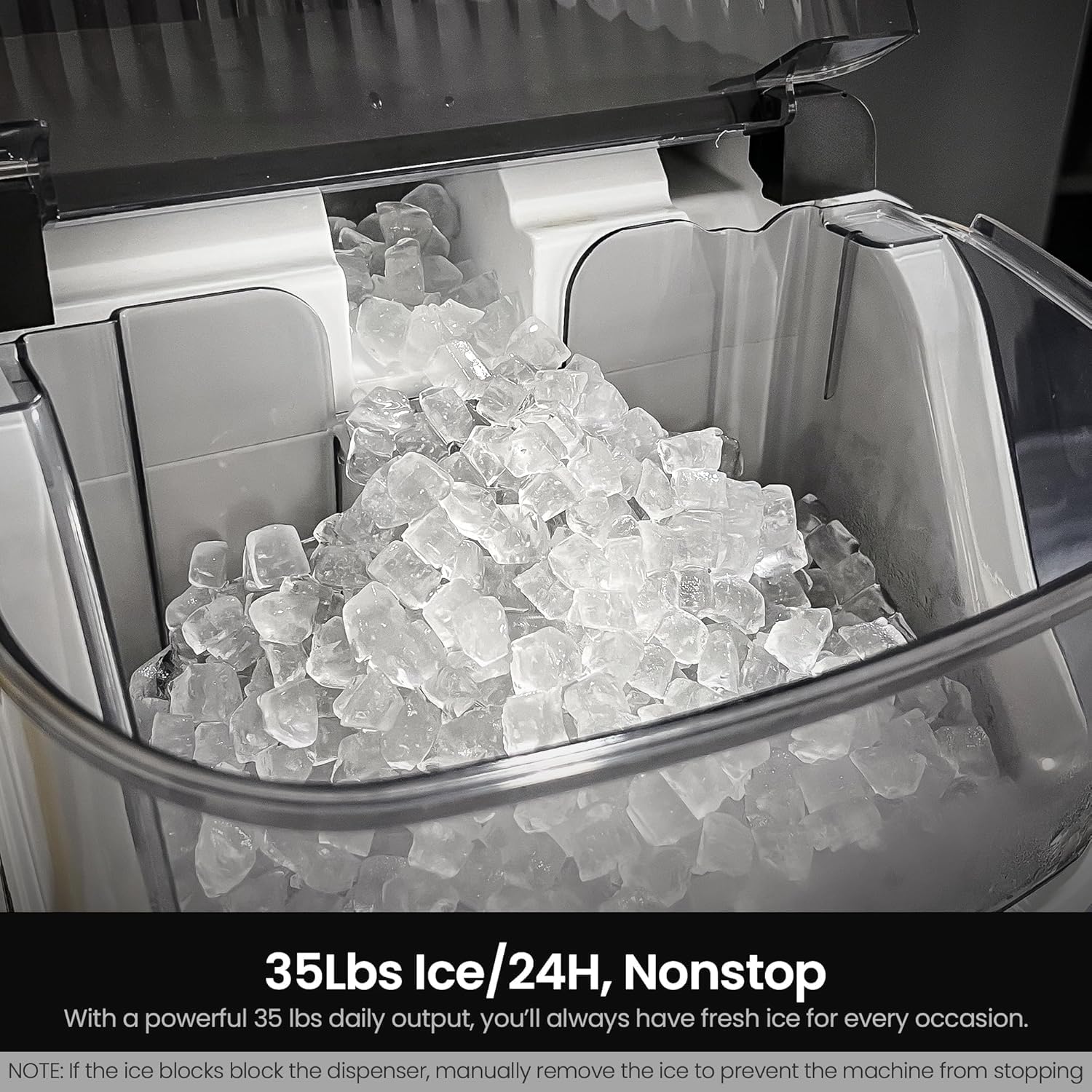 Kismile Nugget Countertop Ice Maker Z5825NB - Image 3