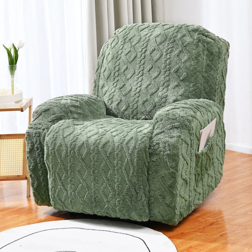 Recliner Sofa Cover Jacquard Stretch Machine Washable - Image 2