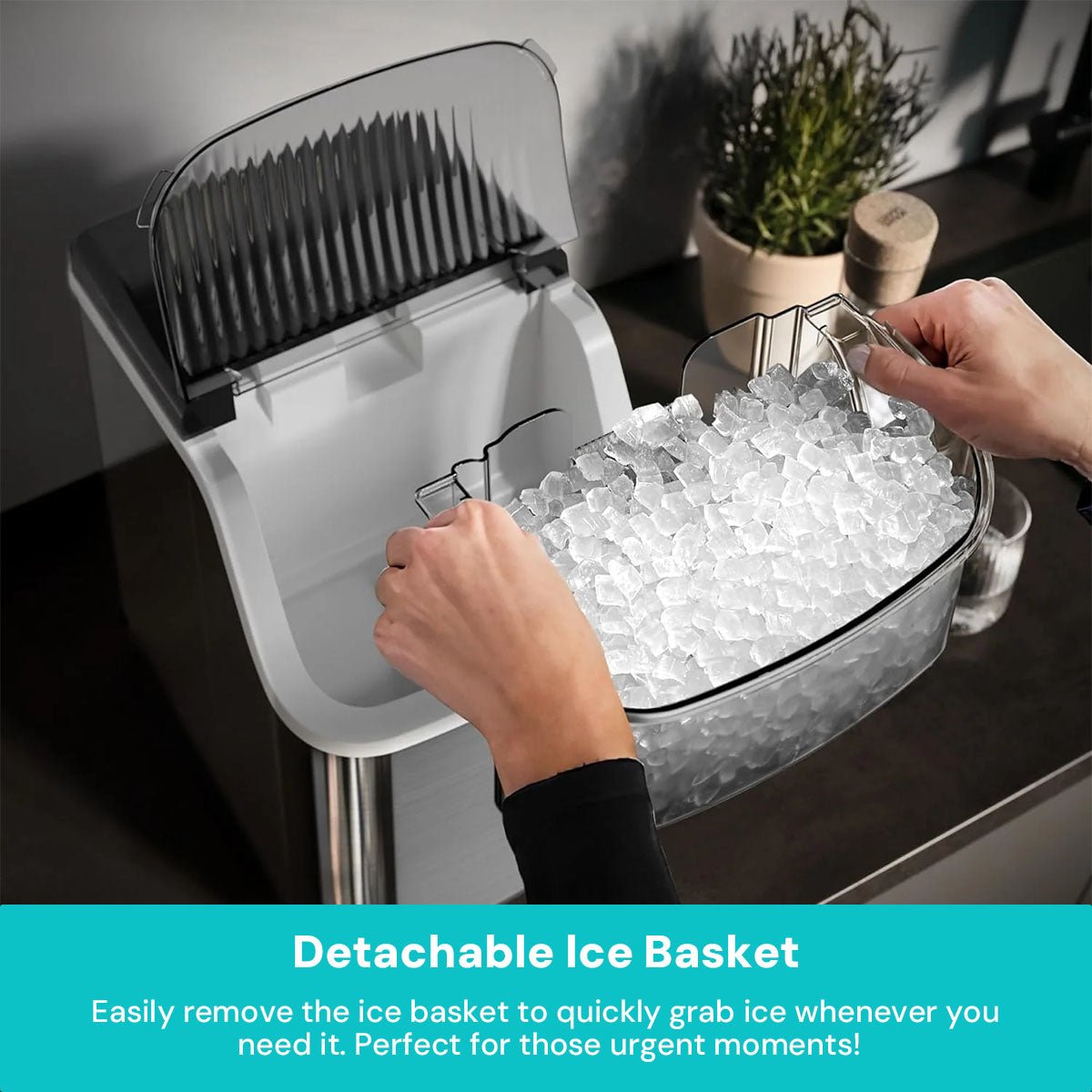 Kismile Nugget Countertop Ice Maker Z5825NB - Image 12