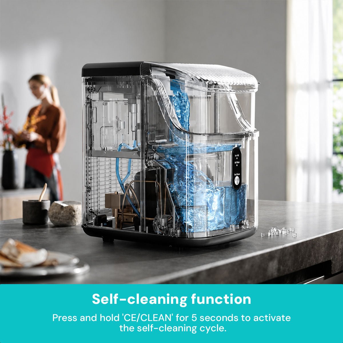 Kismile Nugget Countertop Ice Maker Z5825NB - Image 13