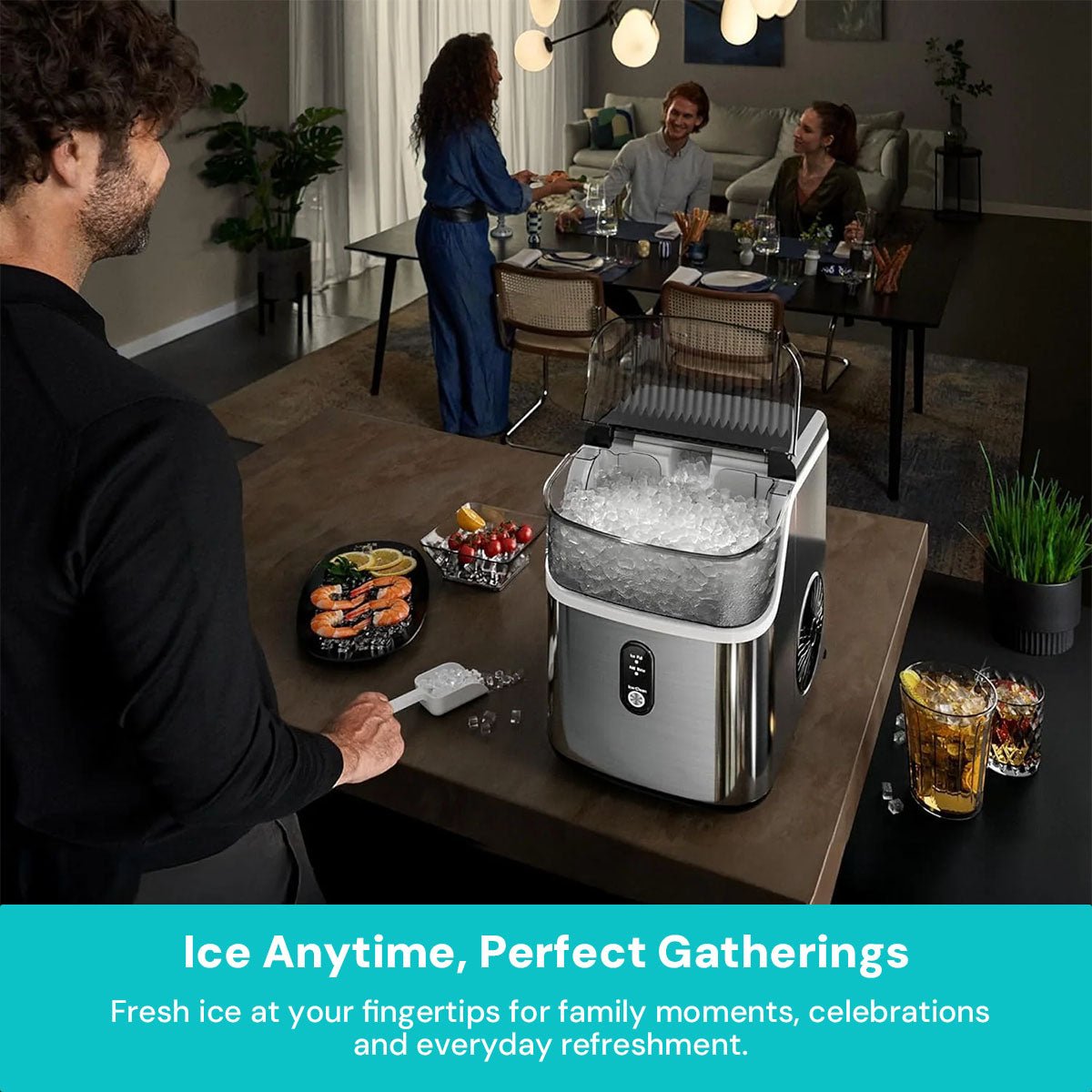 Kismile Nugget Countertop Ice Maker Z5825NB - Image 16