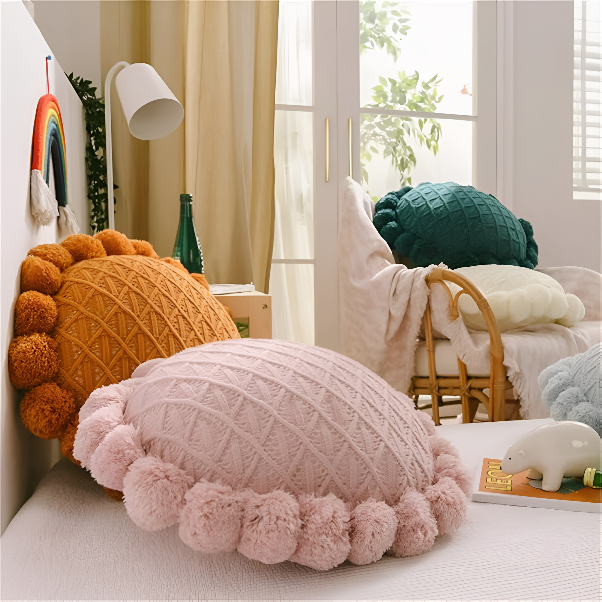 Cushion Sunflower Weave Pom-Pom Trim - Image 7