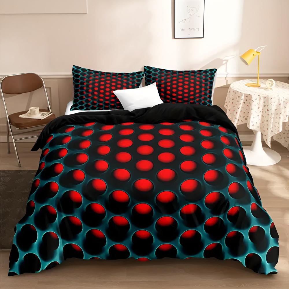 Duvet Cover Set Breathable Microfiber Cosmic Vortex Print - Image 4