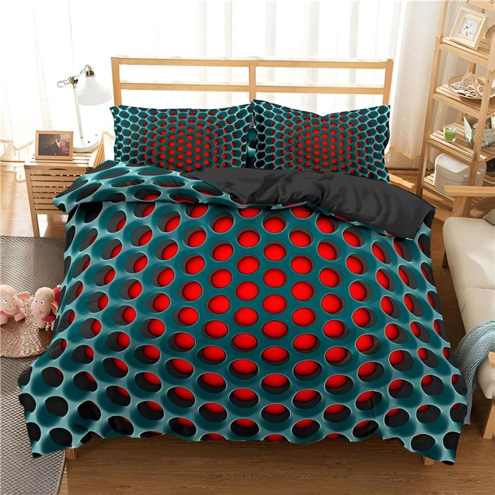 Duvet Cover Set Breathable Microfiber Cosmic Vortex Print - Image 5