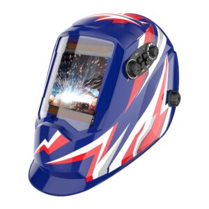 WORKPRO Welding Helmet 4 Arc Sensors True Color Large Viewing Auto Darkening